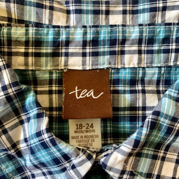 Tea Collection plaid button shirt - Picture 2 of 3